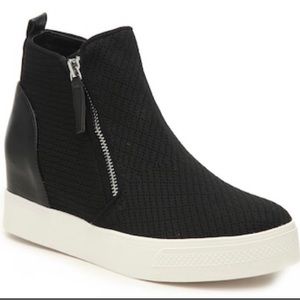 Steve Madden loxley wedge high-top zipper sneakers